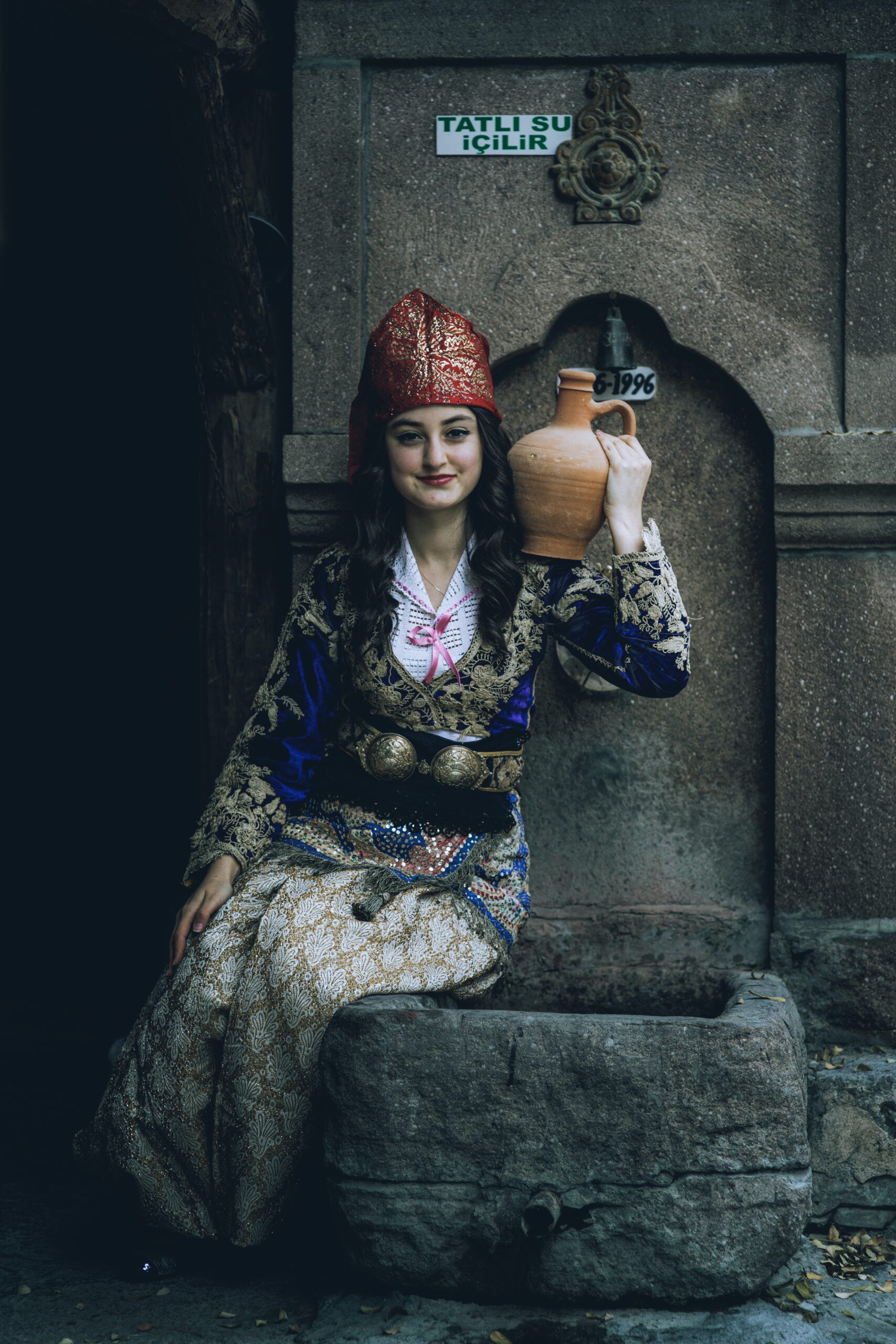 Femme turque prête pour le hammam turc